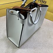 Fendi Peekaboo X-Tote Bag With White Leather 8BH374 Size 35x26x13cm - 3