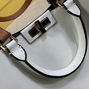 Fendi Peekaboo X-Tote Bag With White Leather 8BH374 Size 35x26x13cm - 2