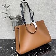 Fendi Peekaboo X-Tote Bag With Brown Leather 8BH374 Size 41x11x29cm  - 3