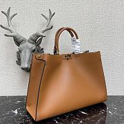 Fendi Peekaboo X-Tote Bag With Brown Leather 8BH374 Size 41x11x29cm  - 6