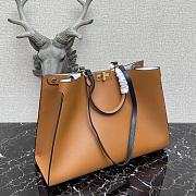 Fendi Peekaboo X-Tote Bag With Brown Leather 8BH374 Size 41x11x29cm  - 2