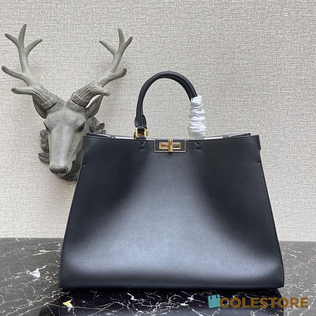 Fendi Peekaboo X-Tote Bag With Black Leather 8BH374 Size 41x11x29cm  - 1