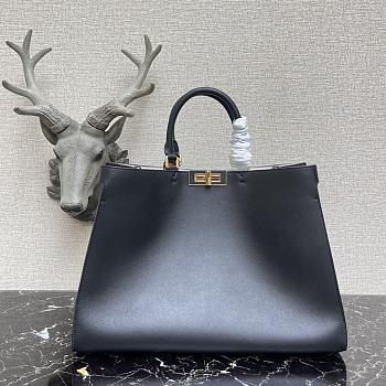 Fendi Peekaboo X-Tote Bag With Black Leather 8BH374 Size 41x11x29cm 