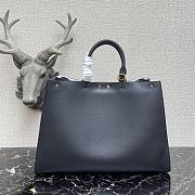 Fendi Peekaboo X-Tote Bag With Black Leather 8BH374 Size 41x11x29cm  - 6