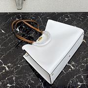 Fendi Peekaboo X-Tote Bag With White Leather 8BH374 Size 41x11x29cm  - 3