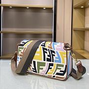 Fendi Baguatte Multicolor Fabric Bag 8BR60 Size: 28×6×14cm  - 6