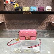 Fendi Baguatte Nappa Leather Bag 8BS01 Size: 4x18x11cm - 1