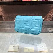 Fendi Baguatte Nappa With Blue Leather Bag 8BS01 Size: 4x18x11cm - 2