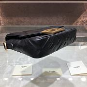 Fendi Baguatte Nappa With Black Leather Bag 8BS01 Size: 11x6.5x3.5 - 2