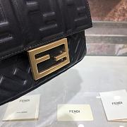 Fendi Baguatte Nappa With Black Leather Bag 8BS01 Size: 11x6.5x3.5 - 3