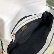Fendi Baguette White Nappa Leathe FF Bab Size 27cm  - 3