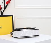 Fendi Baguette With White Fabric Size 26cm - 6