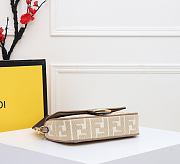 Fendi Baguette With Beige Fabric Size 26cm - 6