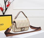 Fendi Baguette With Beige Fabric Size 26cm - 5