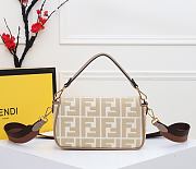 Fendi Baguette With Beige Fabric Size 26cm - 3
