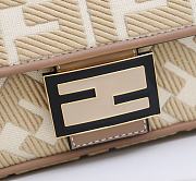 Fendi Baguette With Beige Fabric Size 26cm - 2