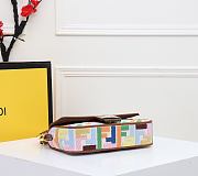 Fendi Baguette With Multicolor Fabric Size 26cm - 6