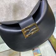 Fendi Small Croissant With Black Leather Bag 8BR79 Size 29x22x13.0cm - 5