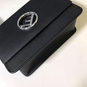 Fendi Kan I Hand Bag Black Leather 8BT284 Size 25cm - 4