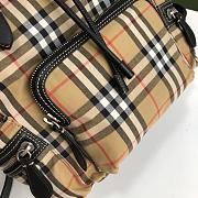 Burberry Beige Medium Check Rucksack Backpack 211376 Size 22x33cm - 2