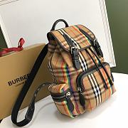Burberry Rainbow Medium Check Rucksack Backpack 211376 Size 22x33cm - 5
