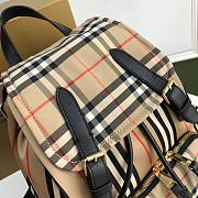 Burberry Beige Check Rucksack Backpack 211376 Size 22x33cm - 3