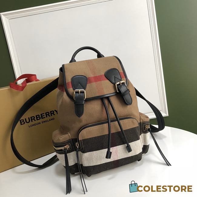 Burberry Backpack With Canvas Leather Size 22x32cm - 1