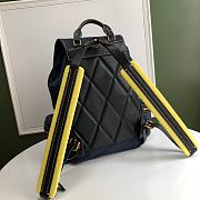 Burberry Backpack With Blue Nylon Calfskin Size 42x28x15cm - 4