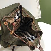 Burberry Backpack With Green Nylon Calfskin Size 42x28x15cm - 6