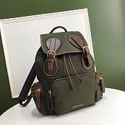 Burberry Backpack With Green Nylon Calfskin Size 42x28x15cm - 5