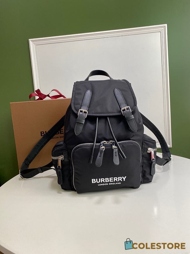 Burberry Logo Print Small Econyl Rucksack Size: 22x14x33cm - 1