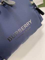 Burberry Logo Print Small Econyl Rucksack In Blue Size: 22x14x33cm - 2