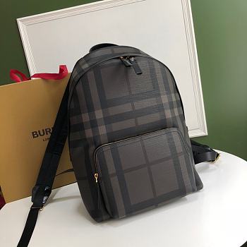 Burberry Backpack With Refined Leather Trim Size 29x15x40cm