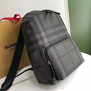 Burberry Backpack With Refined Leather Trim Size 29x15x40cm - 4