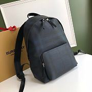 Burberry Backpack With Blue Refined Leather Trim Size 29x15x40cm - 6