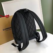 Burberry Backpack With Blue Refined Leather Trim Size 29x15x40cm - 4