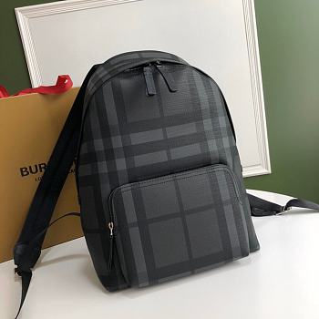 Burberry Backpack With Black Refined Leather Trim Size 29x15x40cm