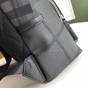 Burberry Backpack With Black Refined Leather Trim Size 29x15x40cm - 4