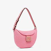 Fendi Small Croissant With Pink Cotton Calf Leather 8BR79 Size 29x22x13.0cm - 3