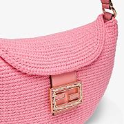 Fendi Small Croissant With Pink Cotton Calf Leather 8BR79 Size 29x22x13.0cm - 4