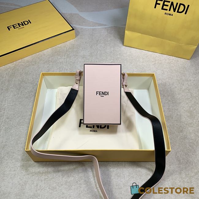 Fendi Mini Box Logo Crossbody Bag 8BT33 Size 10.5x17x7cm - 1