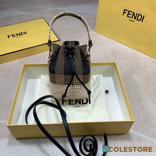Fendi Mon Tresor Small Bucket Bag 8BS01 Size 18.cm5x12x10 - 1