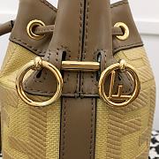 Fendi Mon Tresor Small Bucket Bag With Yellow Calfskin Leather 8BS01 Size 18.cm5x12x10 - 6
