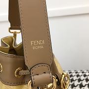 Fendi Mon Tresor Small Bucket Bag With Yellow Calfskin Leather 8BS01 Size 18.cm5x12x10 - 5