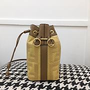 Fendi Mon Tresor Small Bucket Bag With Yellow Calfskin Leather 8BS01 Size 18.cm5x12x10 - 2