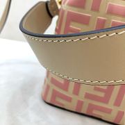 Fendi Mon Tresor Small Bucket Bag With Pink Calfskin Leather 8BS01 Size 18.5x12x10 cm - 3