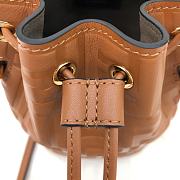 Fendi Mon Tresor Small Bucket Bag With Brown Calfskin Leather 8BS01 Size 18.5x12x10 cm - 3