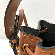 Fendi Mon Tresor Small Bucket Bag With Brown Calfskin Leather 8BS01 Size 18.5x12x10 cm - 2