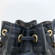 Fendi Mon Tresor Small Bucket Bag With Black Calfskin Leather 8BS01 Size 18.5x12x10 cm - 4