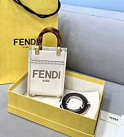 Fendi Mini Sunshine Shopper Leather Bag 8376A Size 13×6×18cm - 5